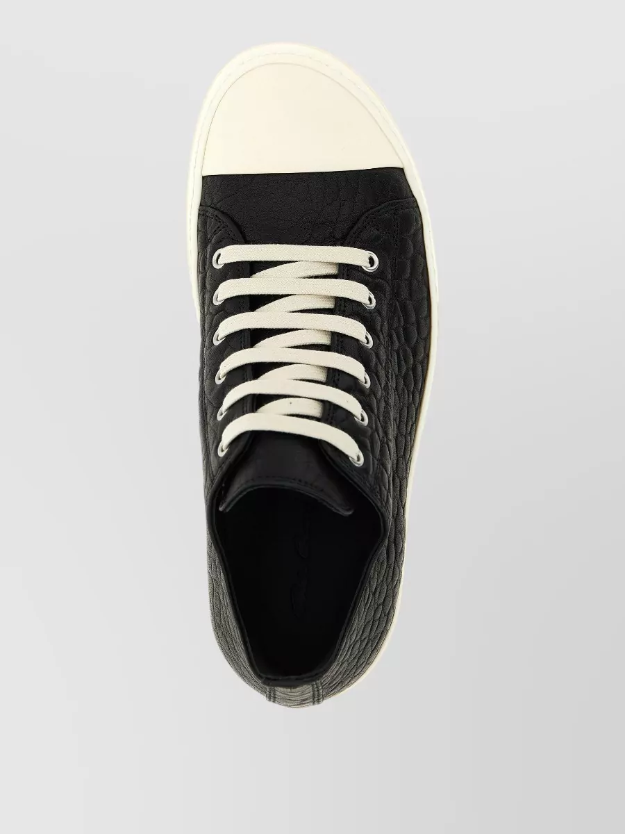 Rick Owens Lamb Leather Low Sneakers