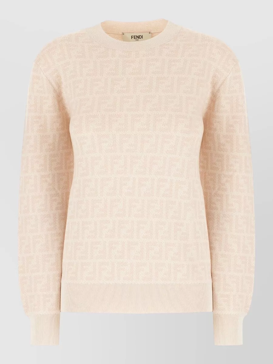 Fendi wool embroidered sweater