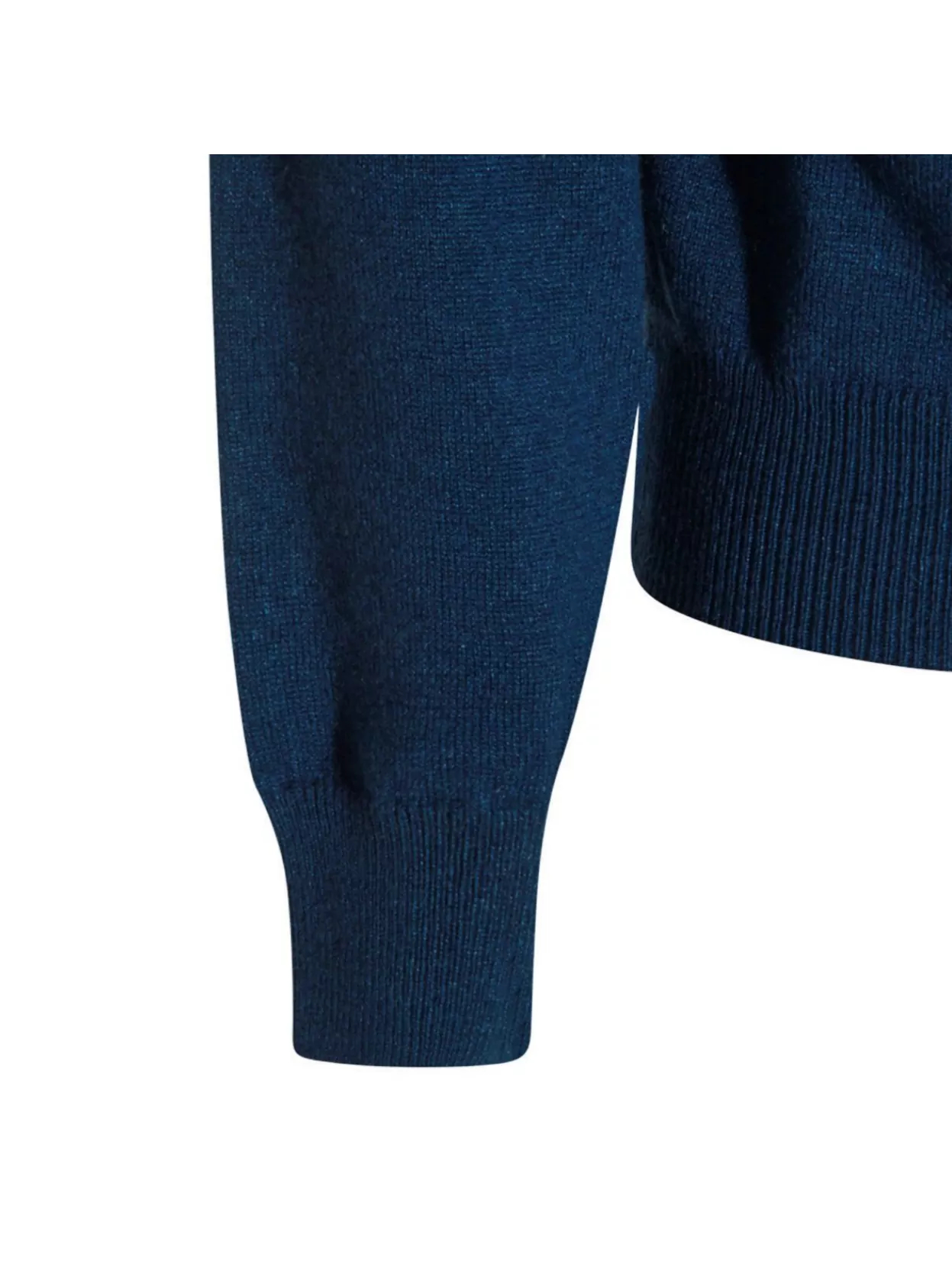 Malo Ribbed Crewneck Sweater With Long Sleeves In Blue
