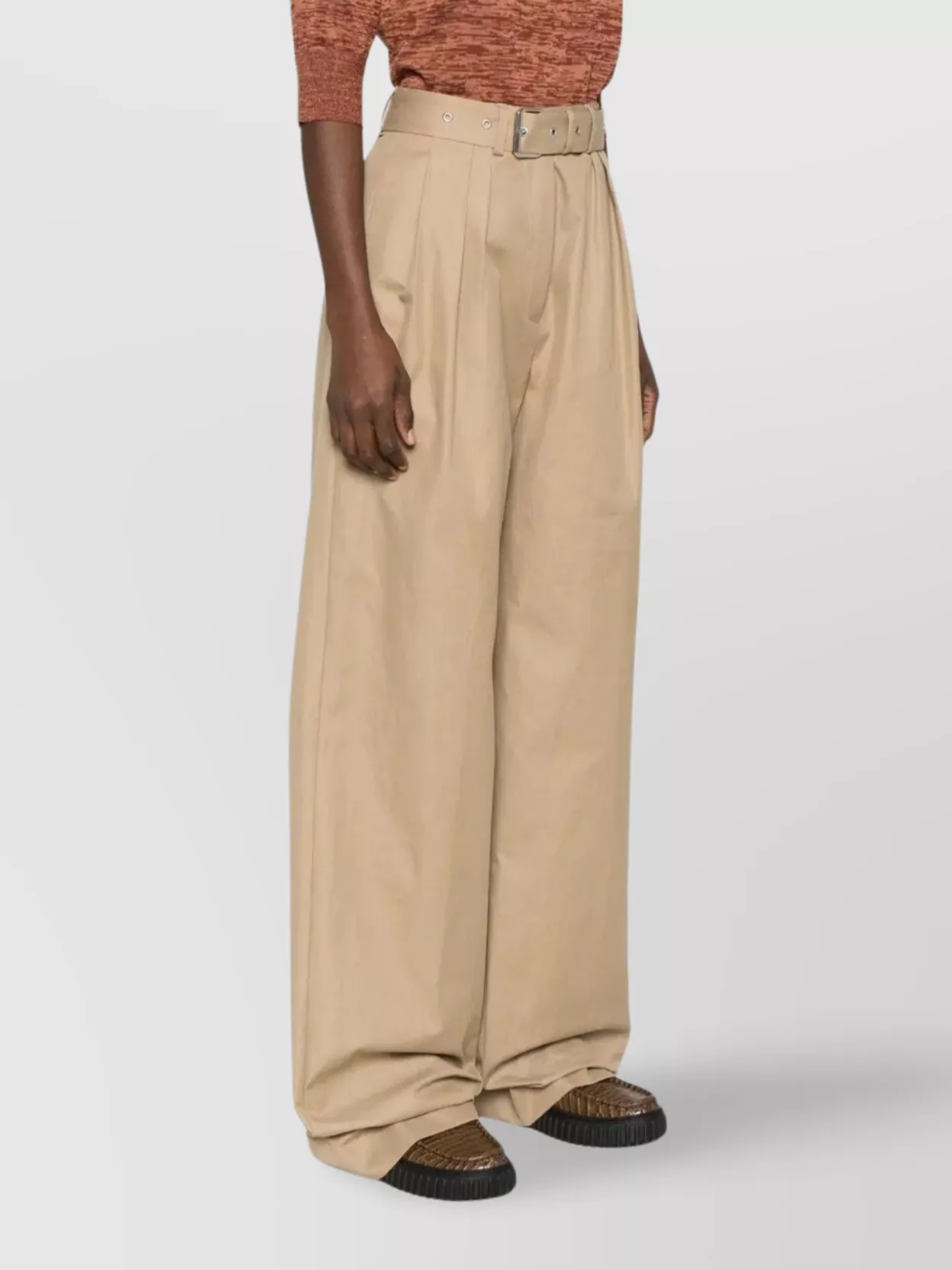 Dries Van Noten Wide-leg High Waist Trousers With Pleats And Pockets