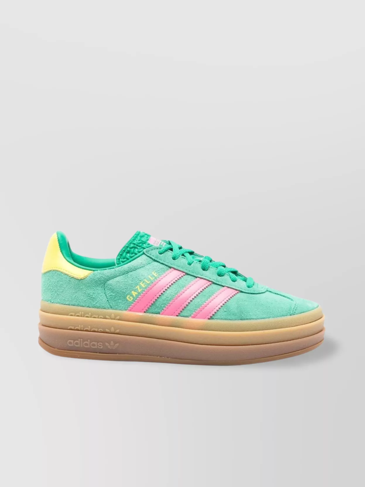 Adidas Originals Suede Upper Sneakers With Contrast Heel Tab In Cyan