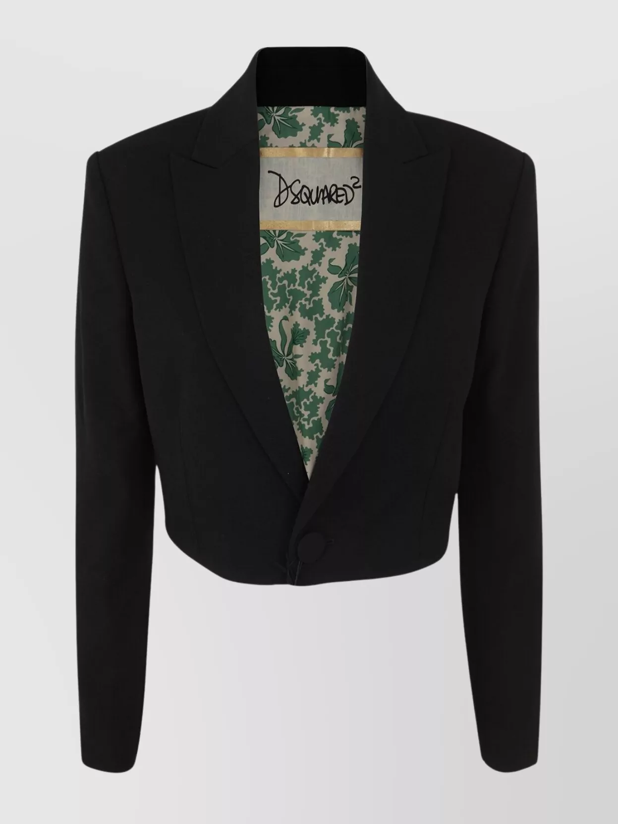 Dsquared2 Cropped Tailored Blazer Structured Shoulders