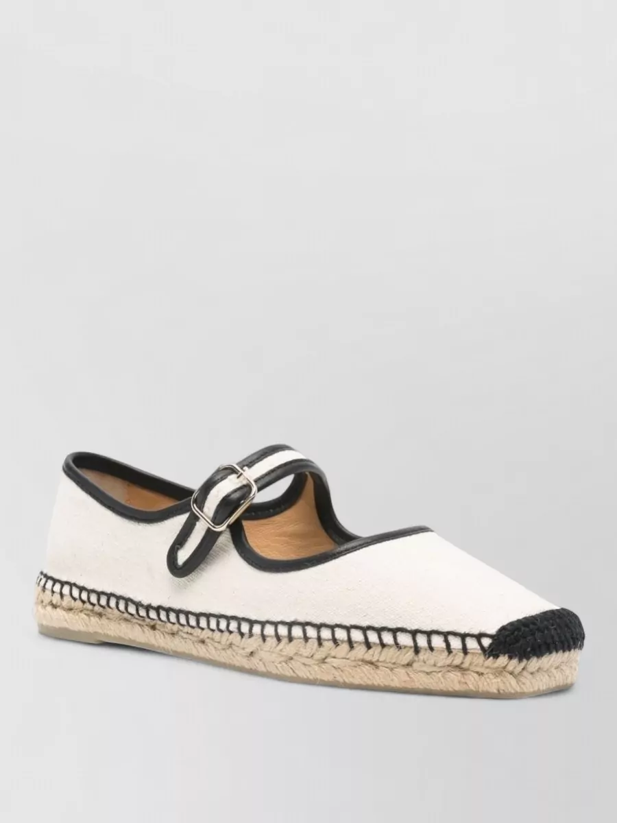 Castaner Padua Buckle Detail Espadrille Ballet Flats
