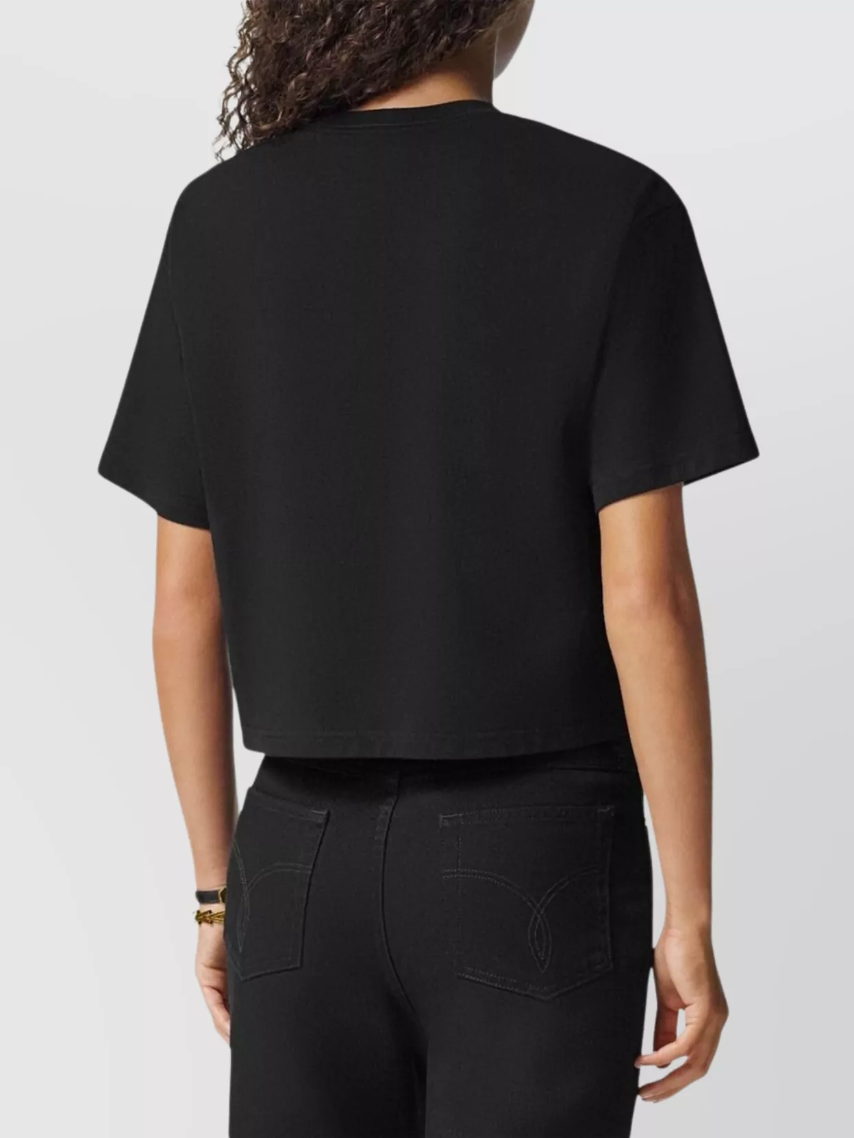 Versace Crew Neck Medusa Head Motif Top