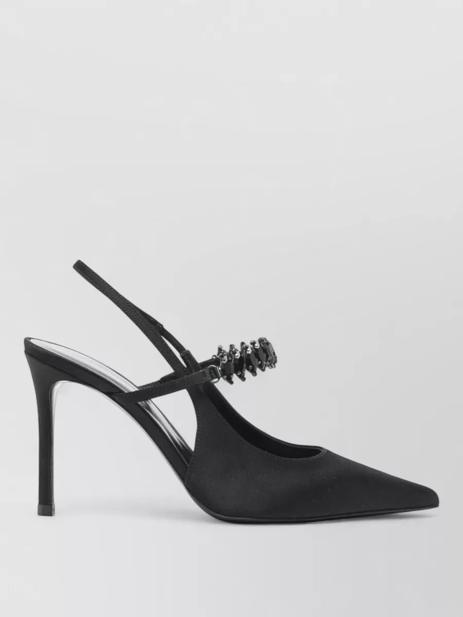 Emporio Armani Silk Slingback Pumps