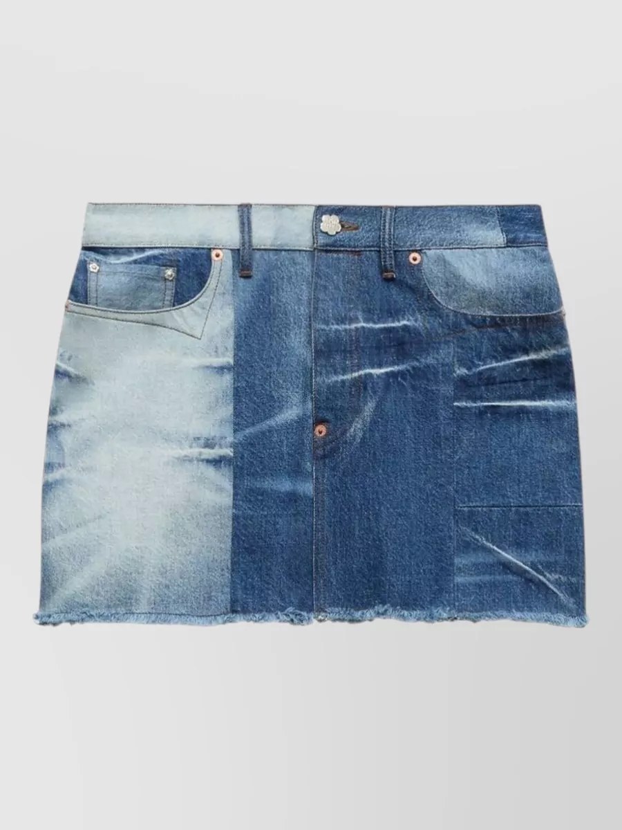 Kenzo denim midi skirt
