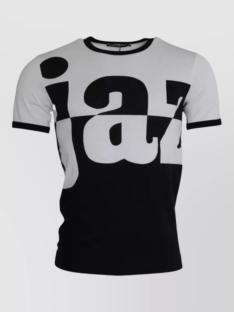 Dolce&Gabbana Cotton jazz print short-sleeve t-shirt