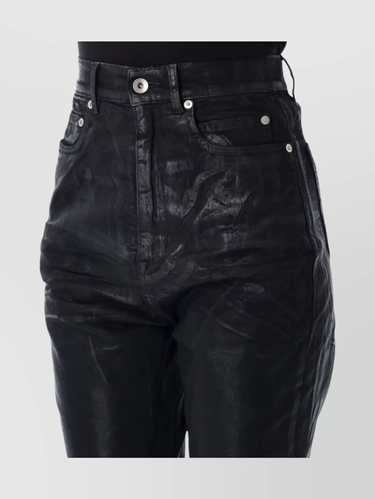 Shop Rick Owens Drkshdw High-rise Flared Leg Trousers