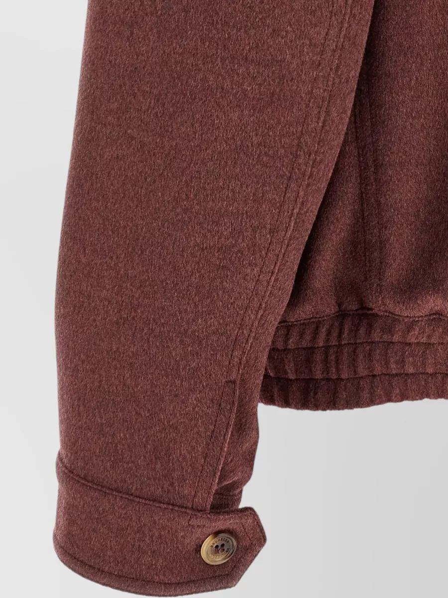 Brunello Cucinelli Virgin Wool Bomber Jacket