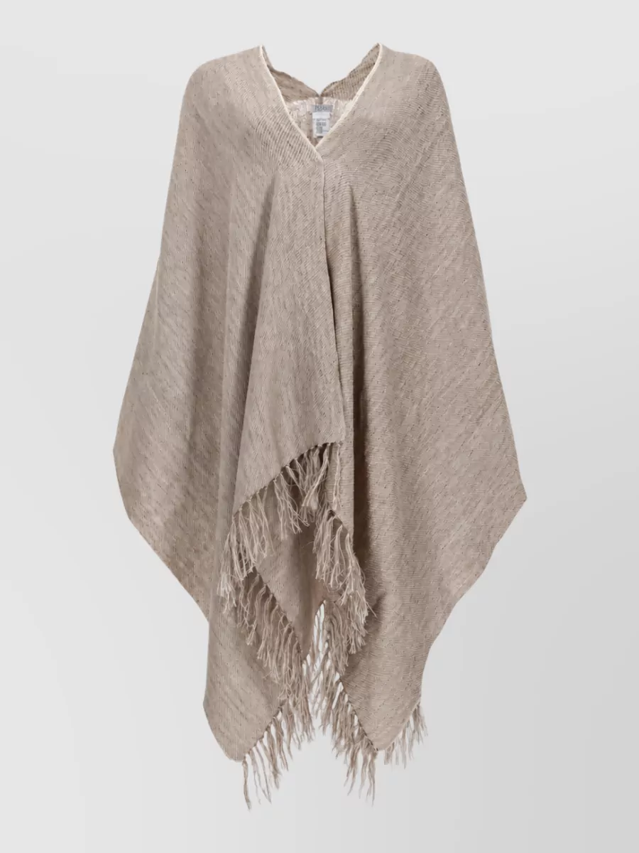 Brunello Cucinelli Linen Poncho