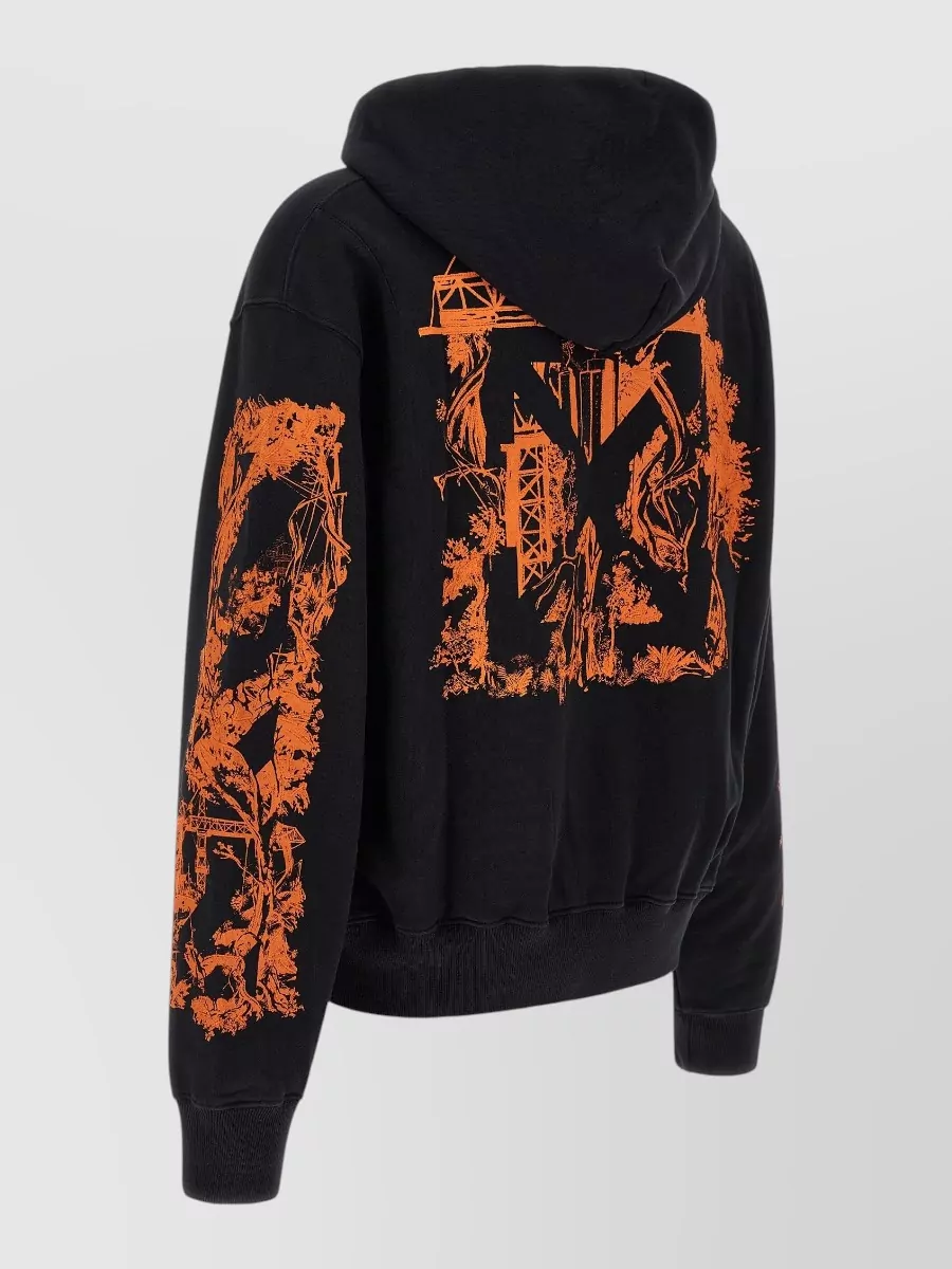 Off-White Cotton Logo-Print Hoodie