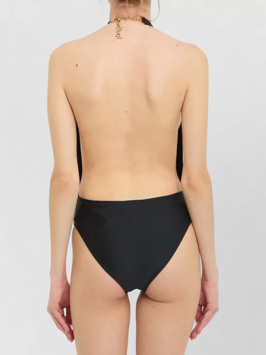 Saint Laurent Halterneck One-Piece Swimsuit