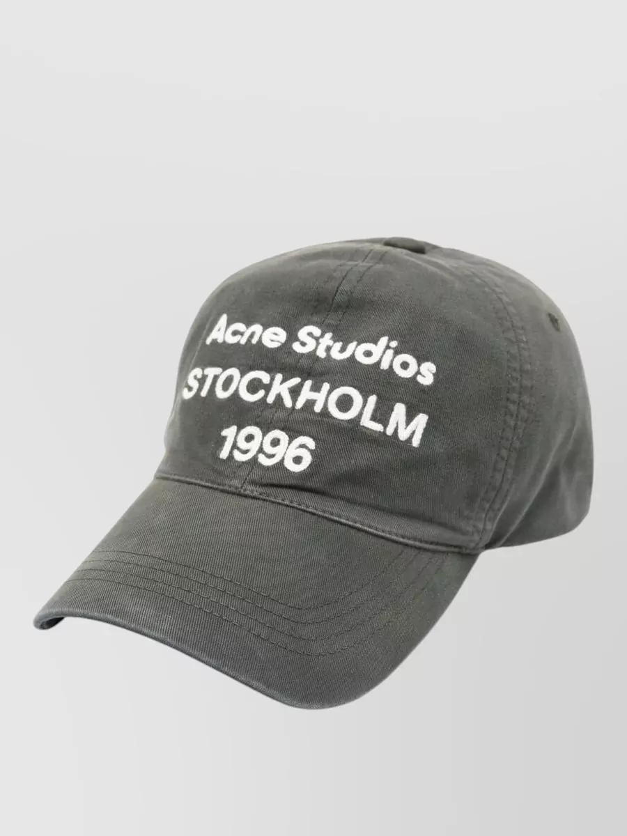 Acne Studios Logo Baseball Cap Curved Brim Hardware