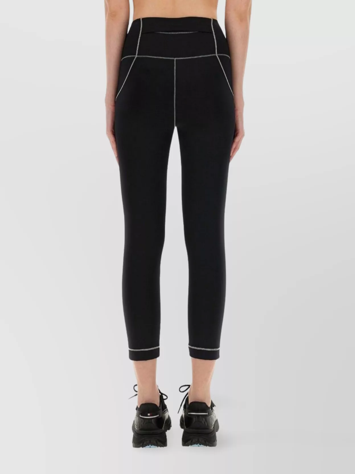 Moncler Grenoble Logo Leggings Featuring Contrast Stitching