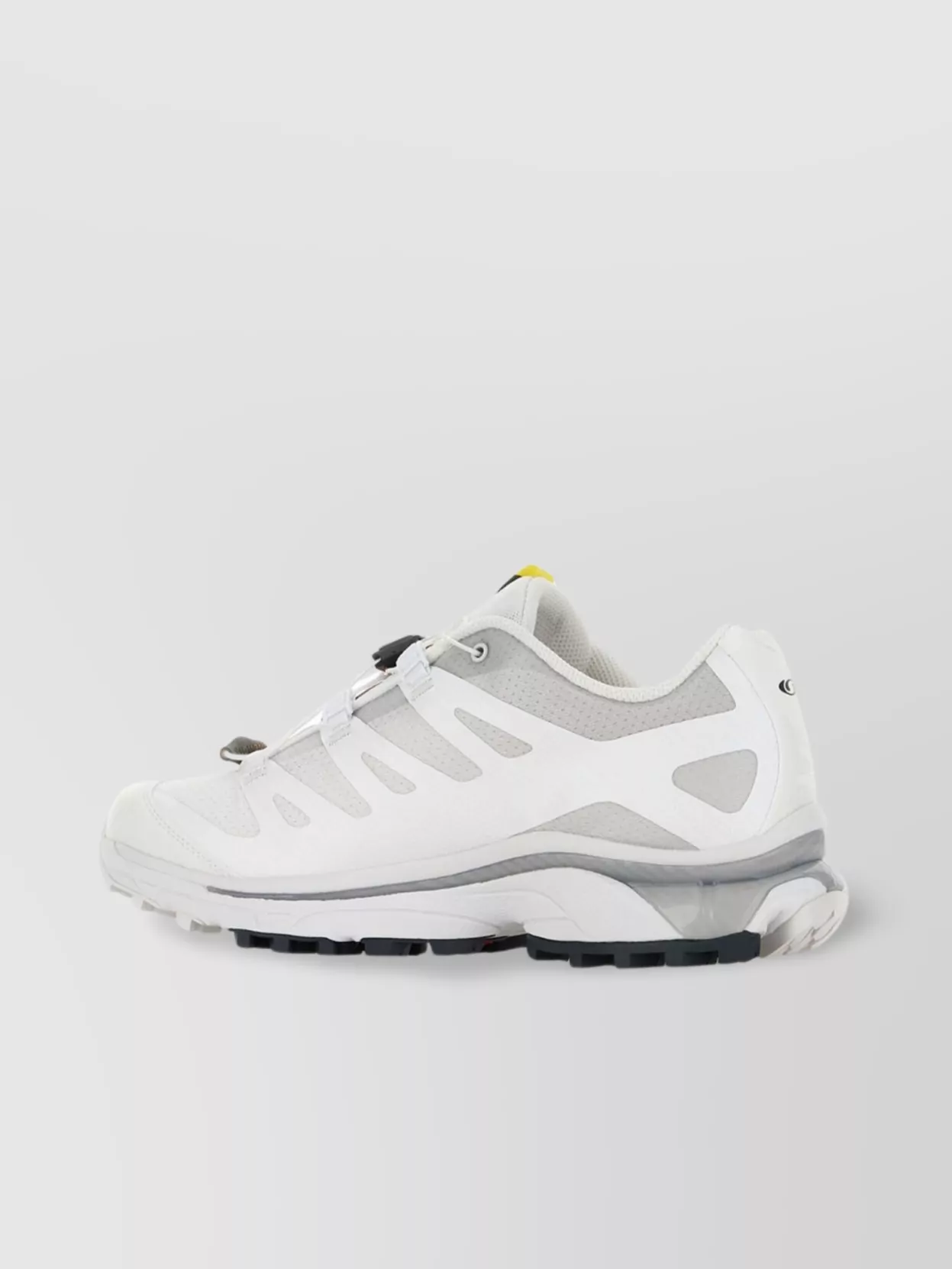 Salomon Mesh Panels Round Toe Rubber Sole Sneakers In White