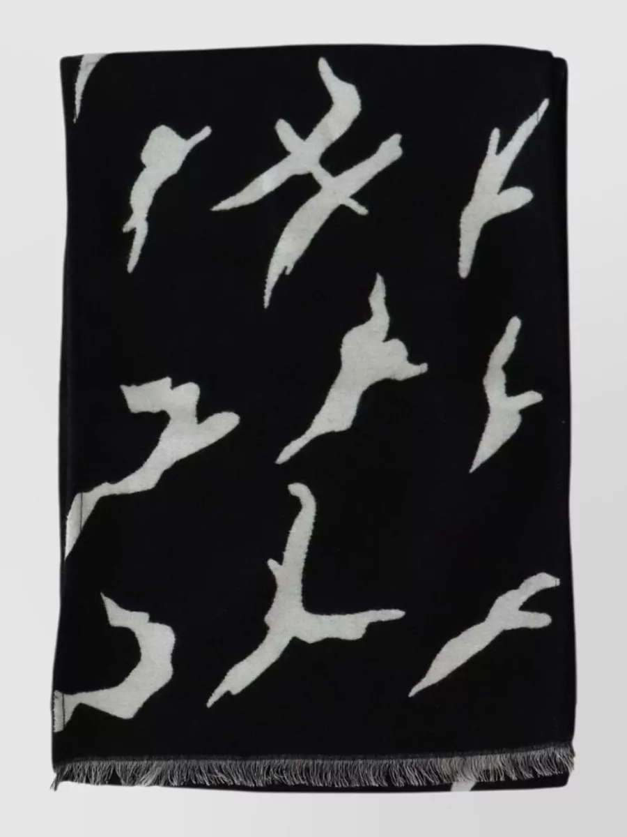 Givenchy wool abstract print scarf