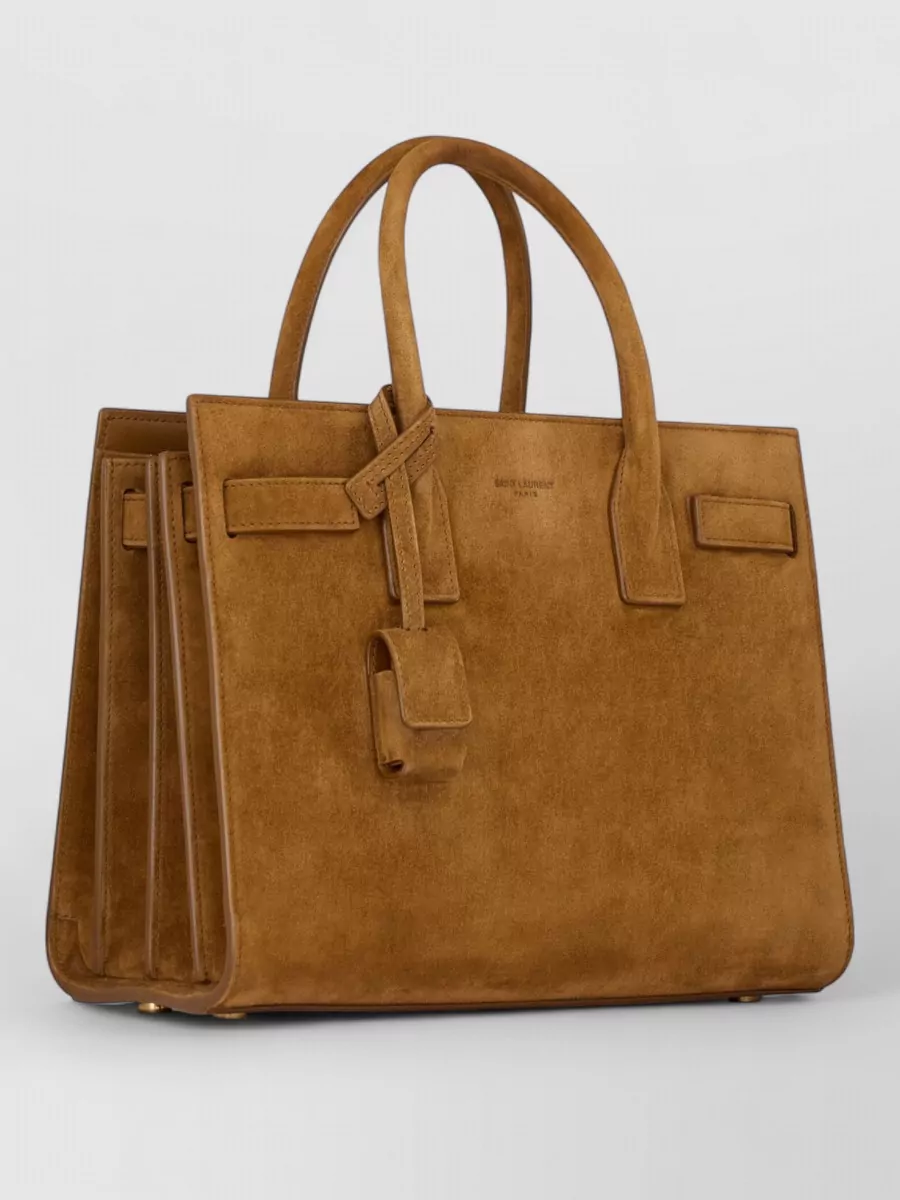 Saint Laurent Sac De Jour Suede Tote Bag