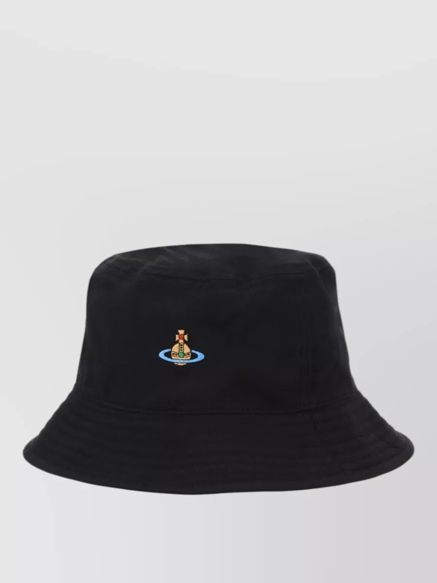 Vivienne Westwood Wide Brim Hat Stitch Detailing Design