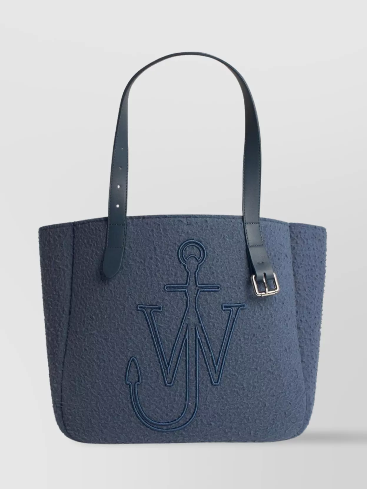 Jw Anderson Wool Tote Shoulder Bag Textured Straps