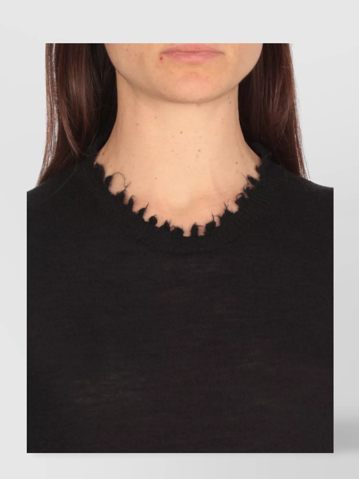 Uma Wang Sleeveless Cashmere Sweater Ripped Edges