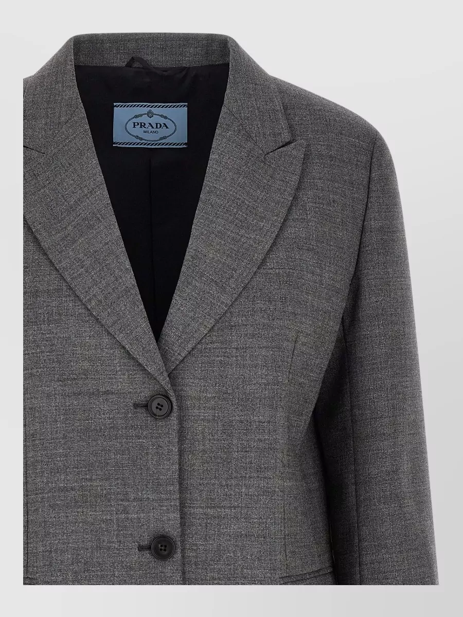Prada virgin wool single-breasted blazer