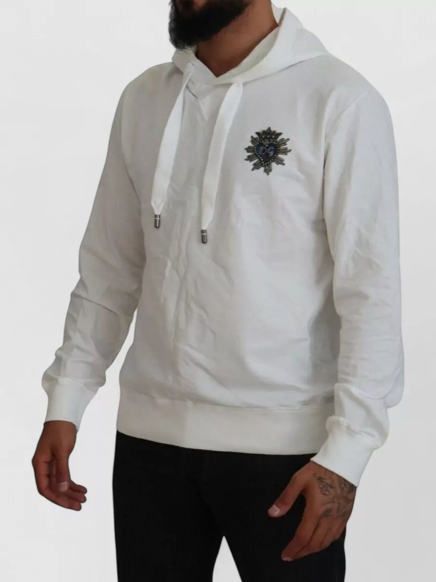 Dolce&Gabbana Cotton Hooded Logo Sweatshirt