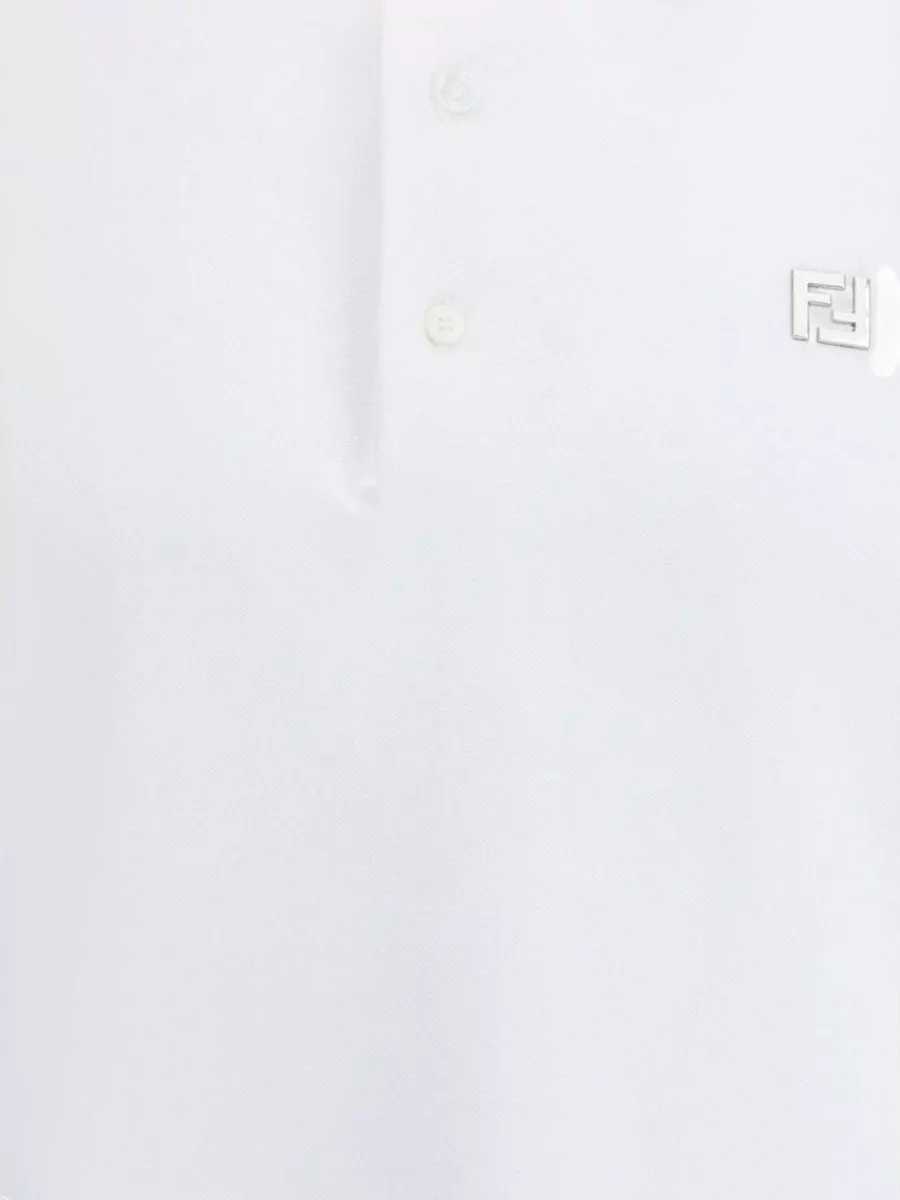 Fendi Cotton Short-Sleeve Polo Shirt