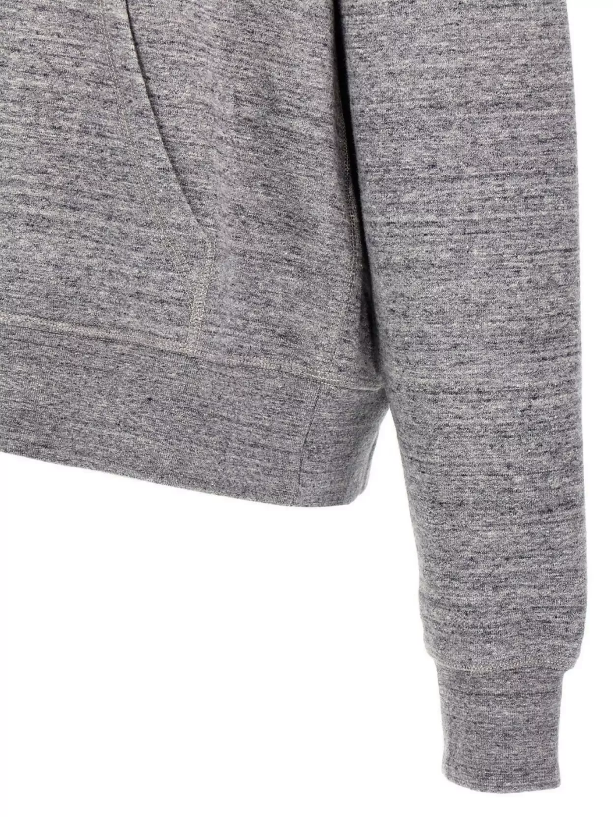 Dsquared2 Hooded Kangaroo Pocket Sweater With Ribbed Cuffs