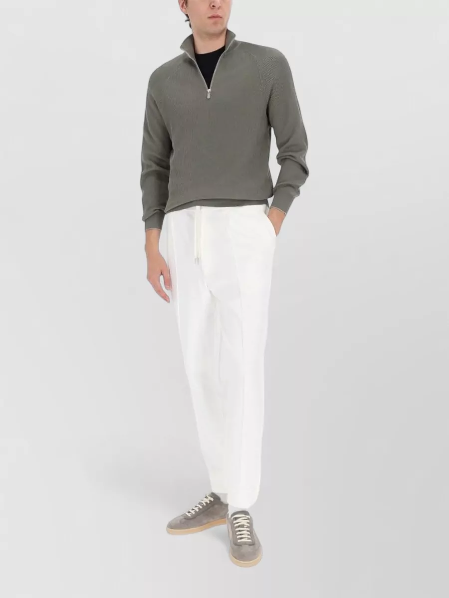 Brunello Cucinelli Cotton Zip Polo Shirt