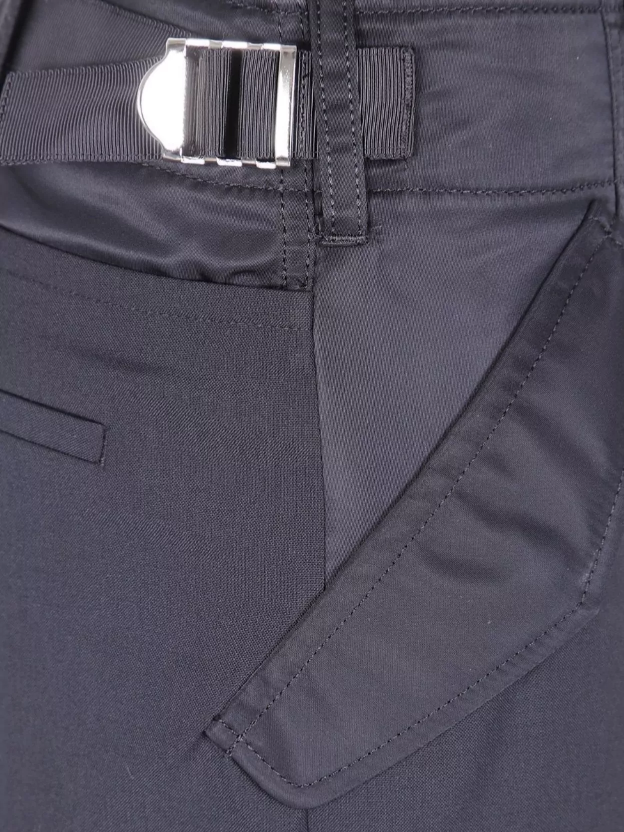 Sacai Mixed Suit Pants Featuring Wide Leg
