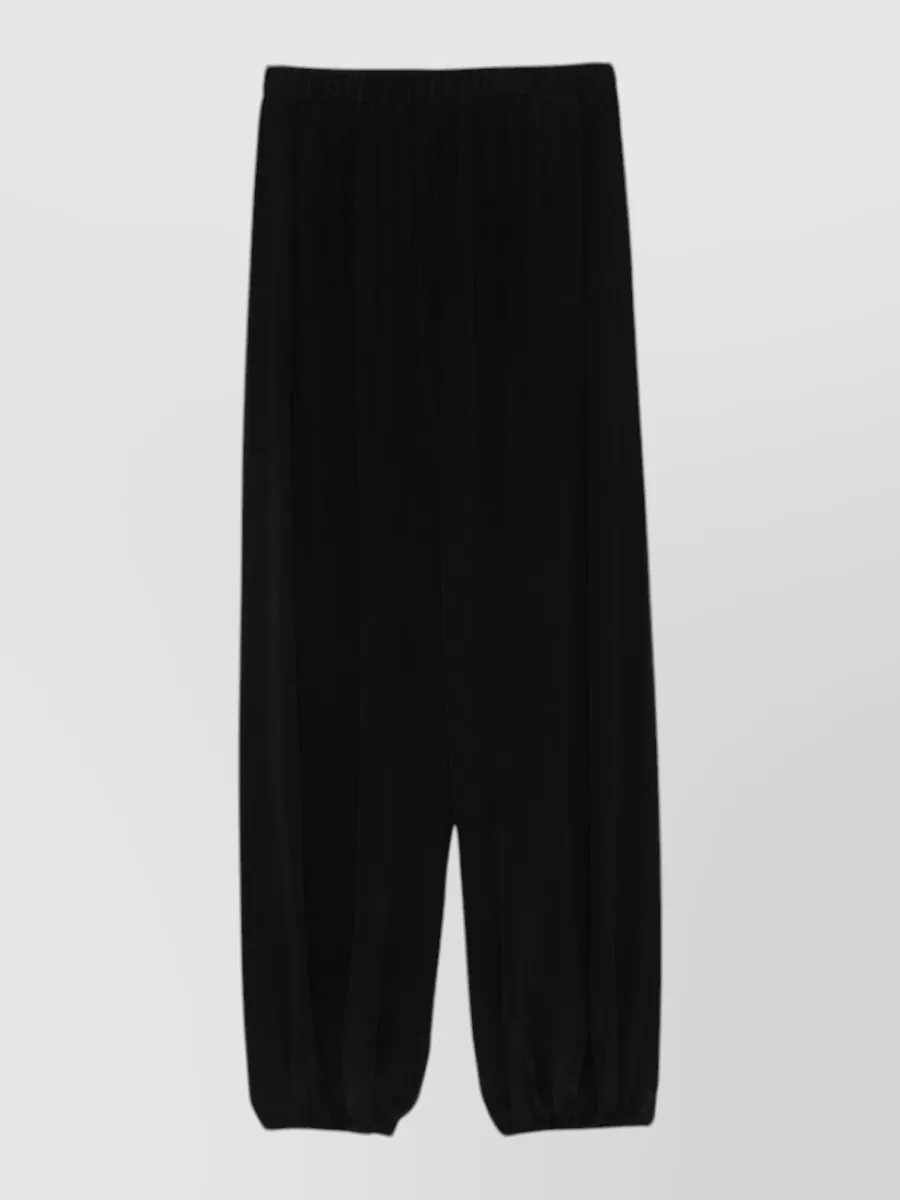 Alysi Silk Wide-Leg Trousers