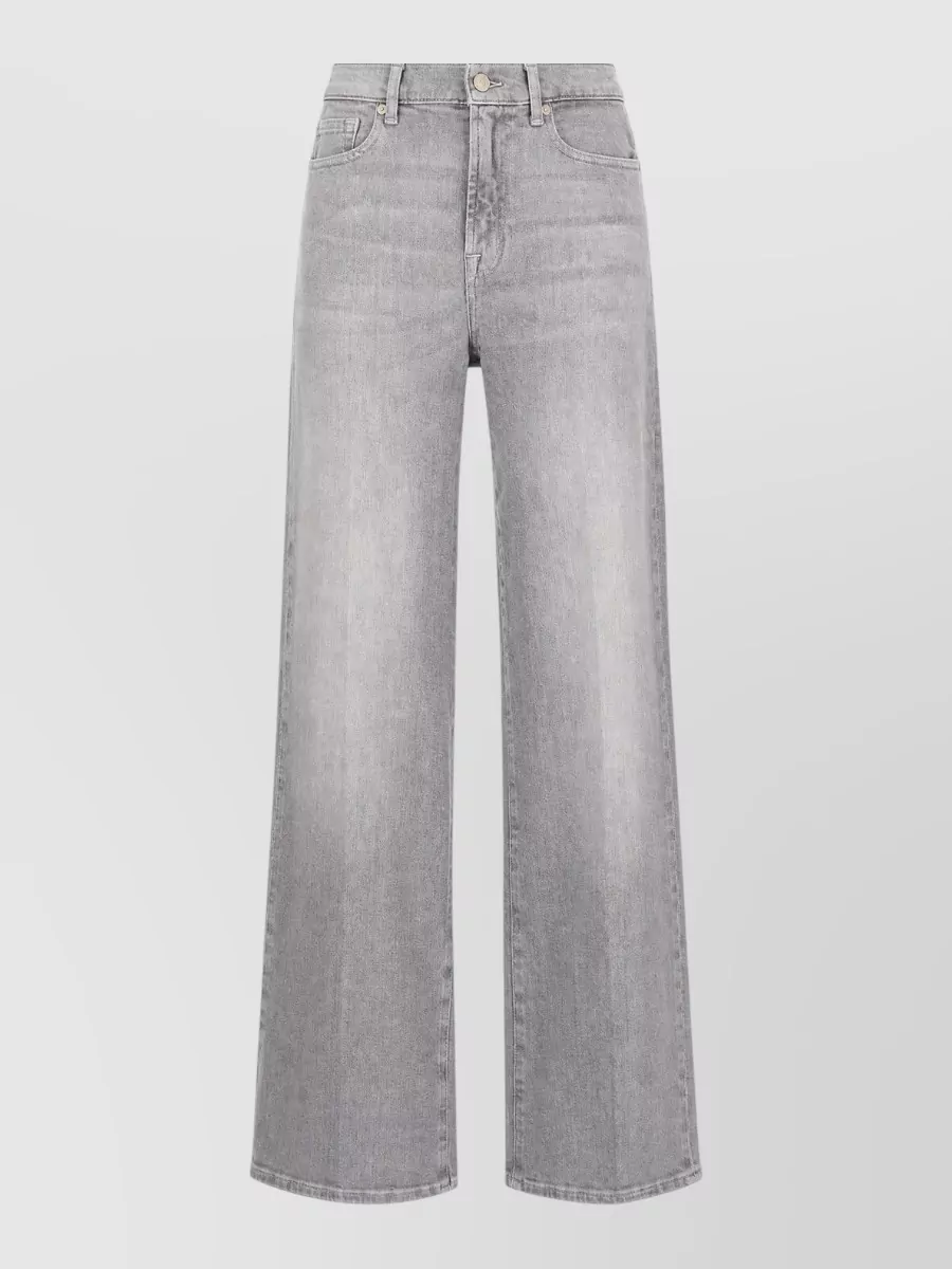 7 For All Mankind denim wide-leg trousers
