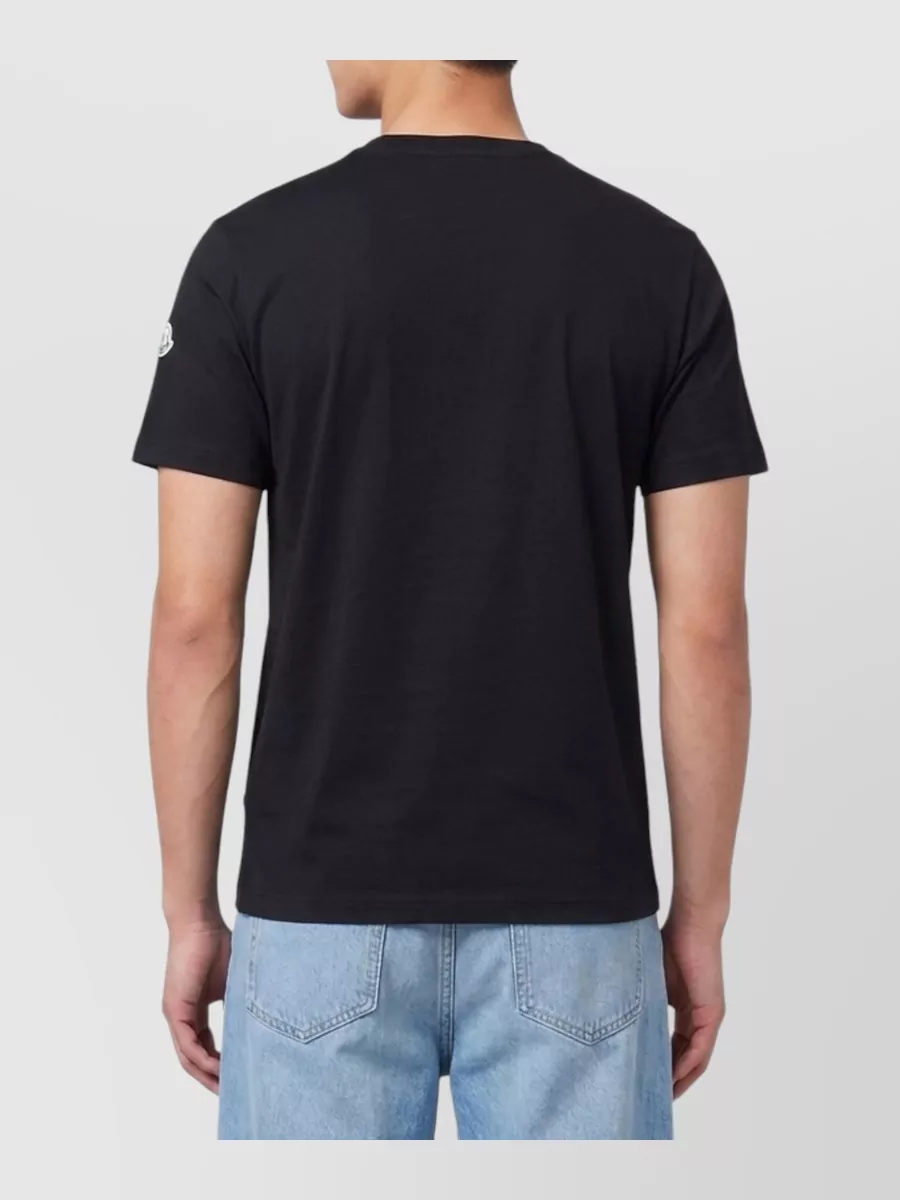 Moncler Cotton Logo-Patch Short-Sleeve T-Shirt