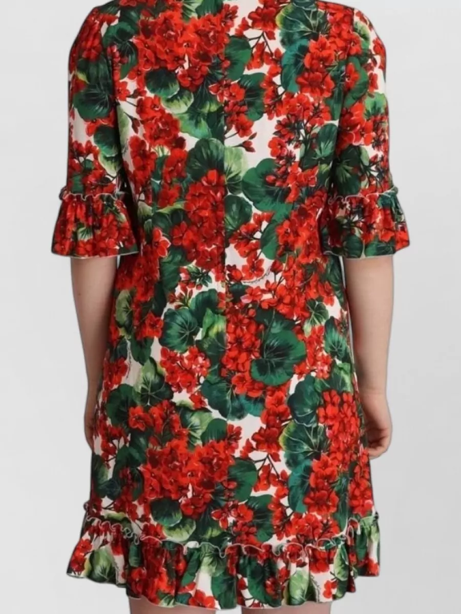 Dolce&Gabbana Floral-Print Knee-Length Dress