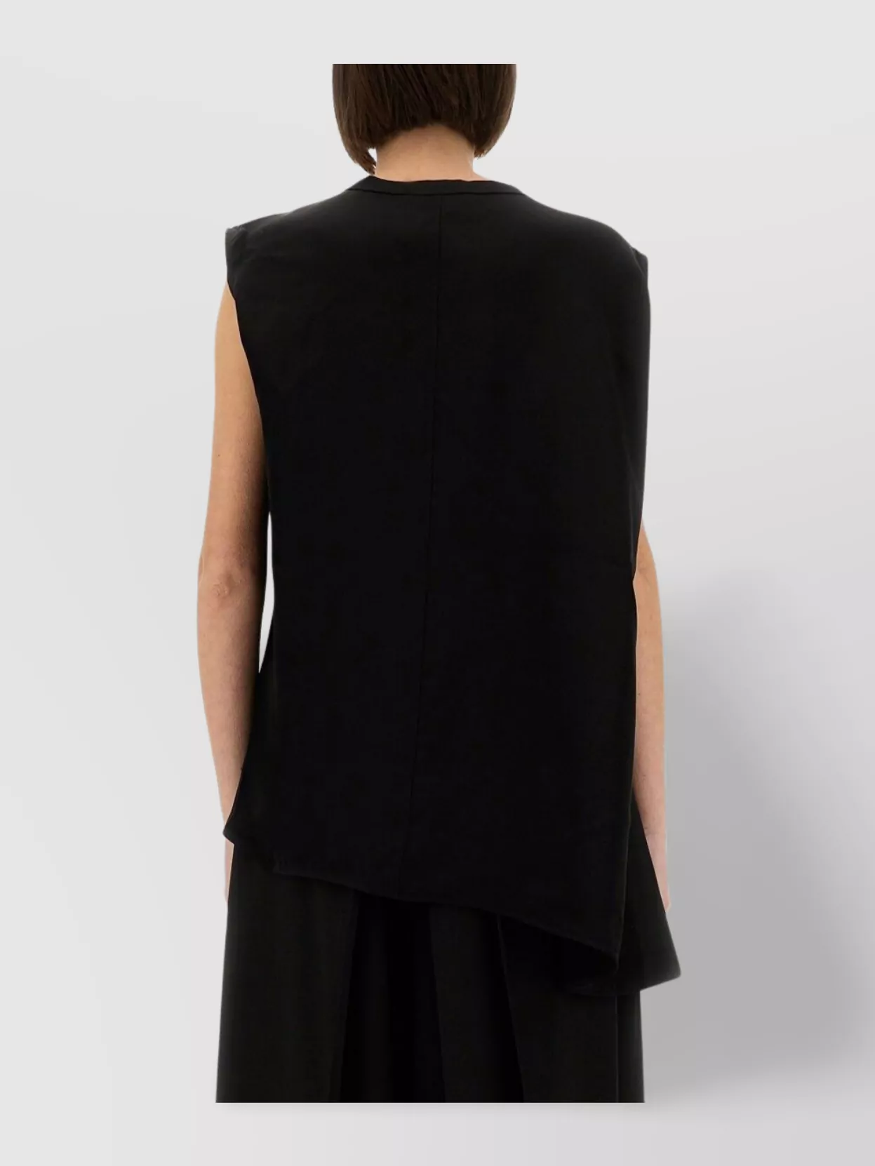 Fabiana Filippi Asymmetric Crew Neck Sleeveless Top