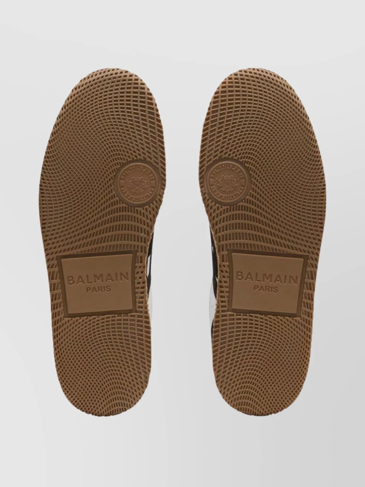 Balmain Low Top Sneakers With Round Toe Design