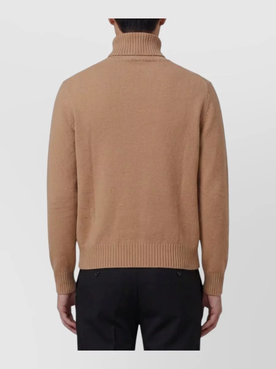 Ami Paris Cashmere Turtleneck Jumper