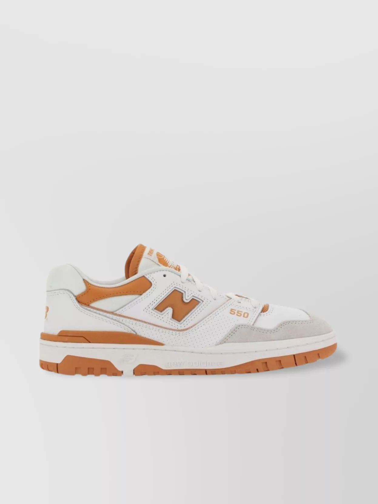 New Balance 550 Sneakers With Contrast Panels And Perforated Toe Box