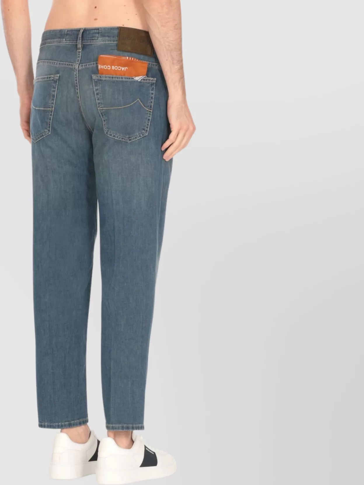 Jacob Cohen Straight Cotton Denim Trousers