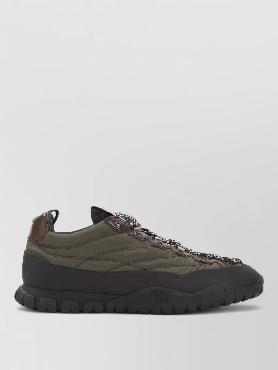 Miu Miu Panelled High-Top Sneakers