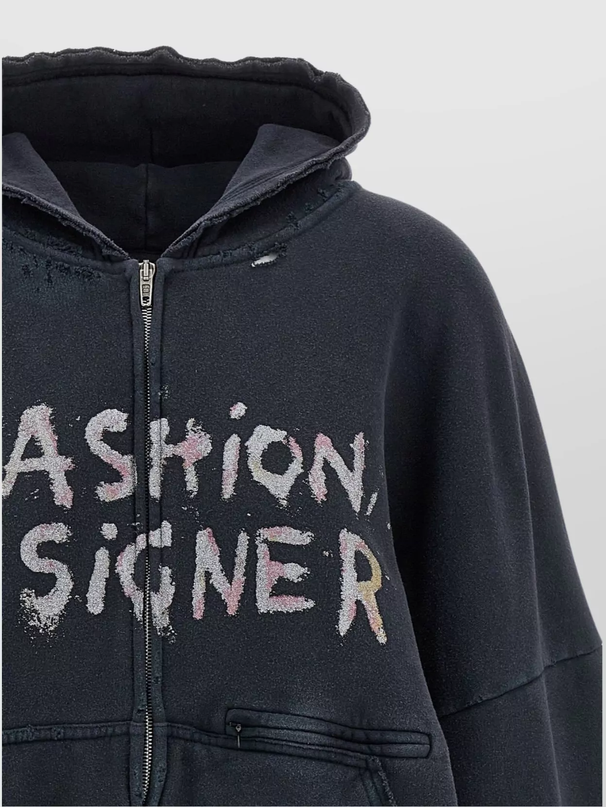 Balenciaga Hooded Nail Polish Hoodie Design