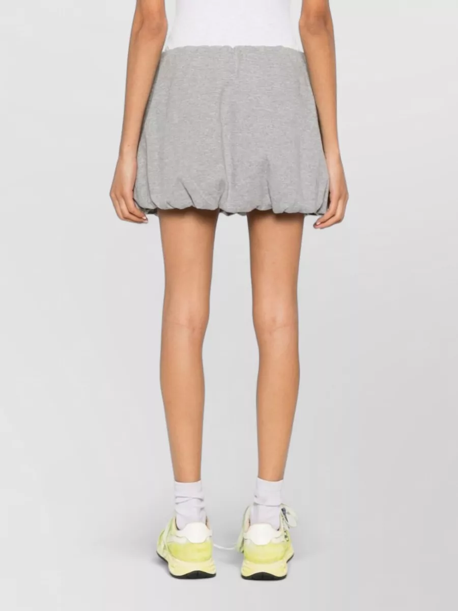 Dunst Gathered Jersey Bubble Mini Skirt