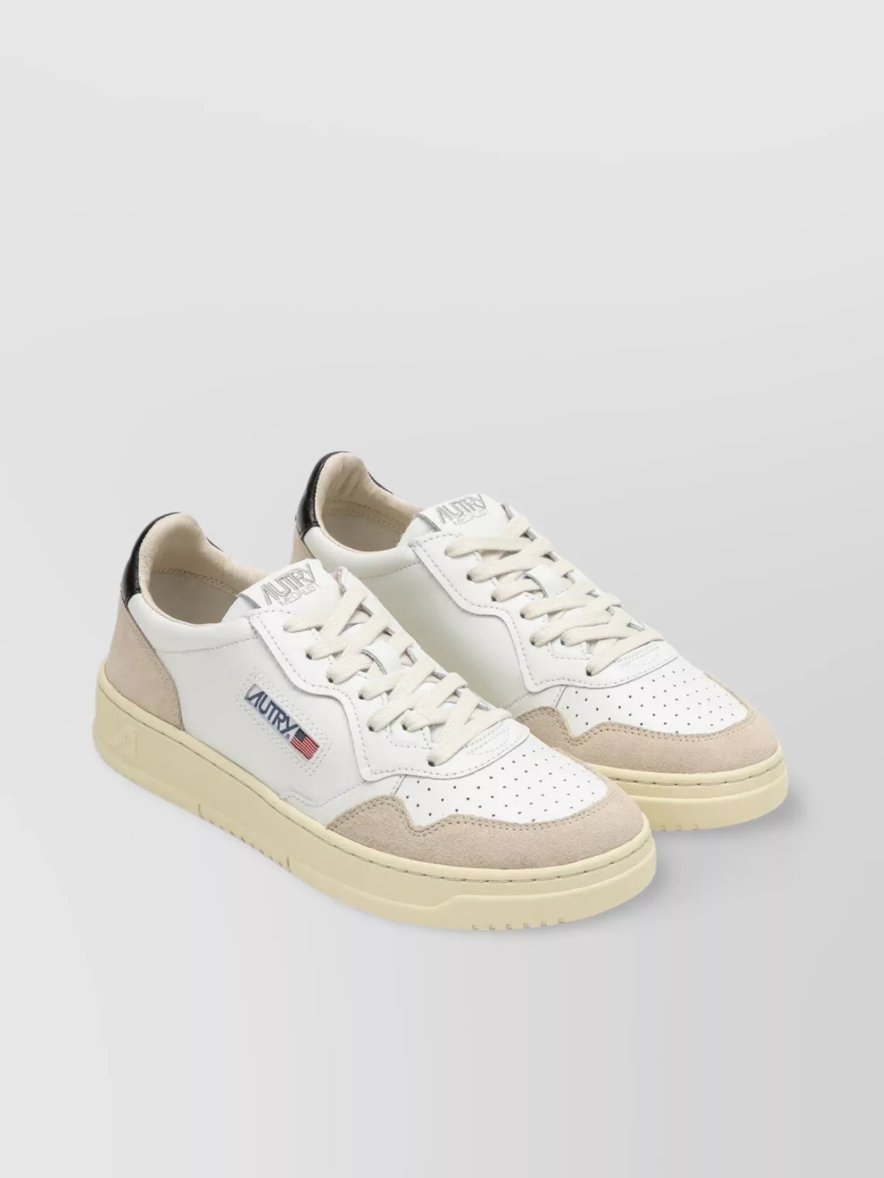 Autry Leather And Suede Sneakers With Rubber Sole