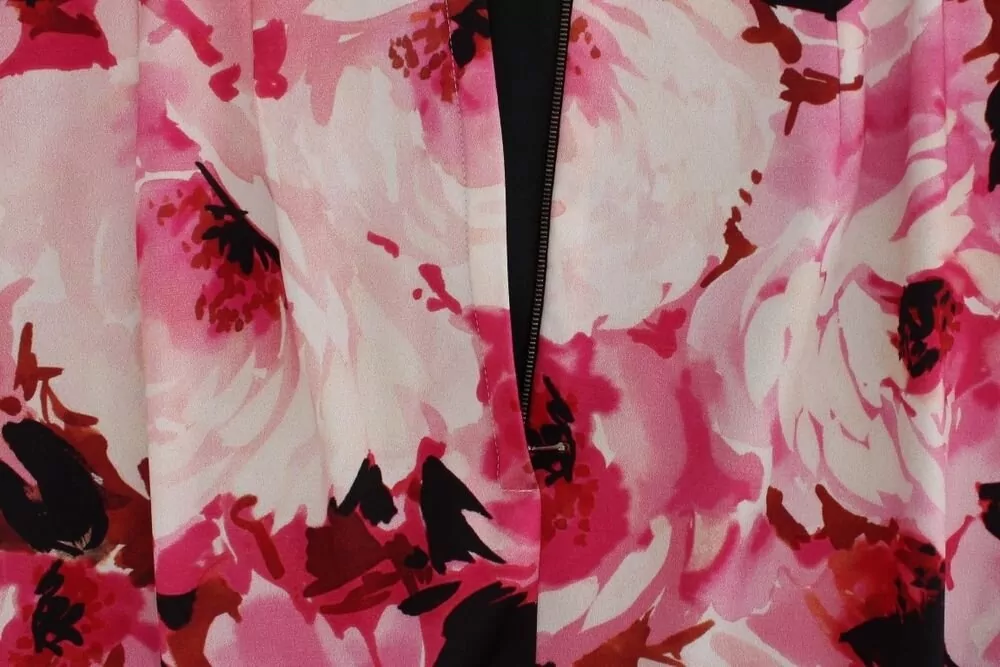 Dolce&Gabbana Silk Sleeveless Floral Print Boat Neck Maxi Dress