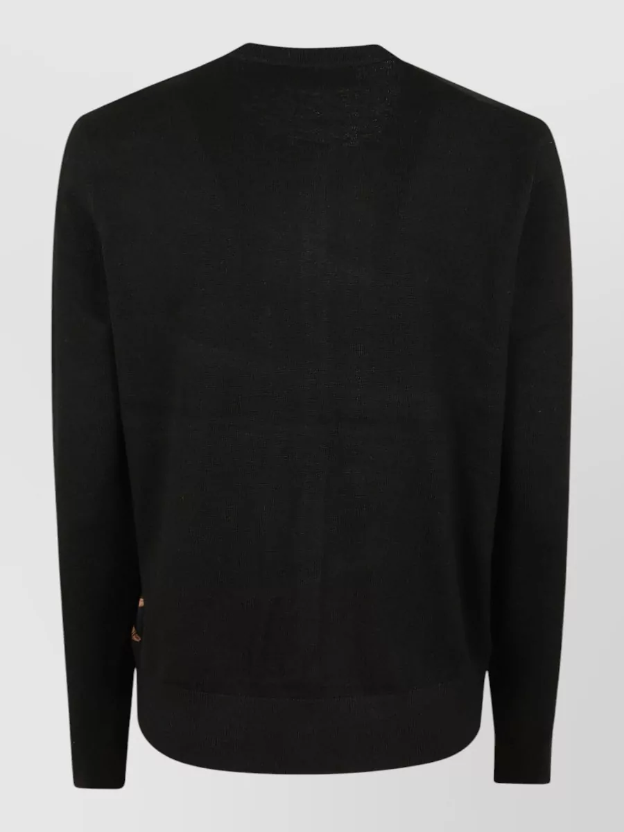 Lauren Ralph Lauren Printed Front Crew Neck Cardigan