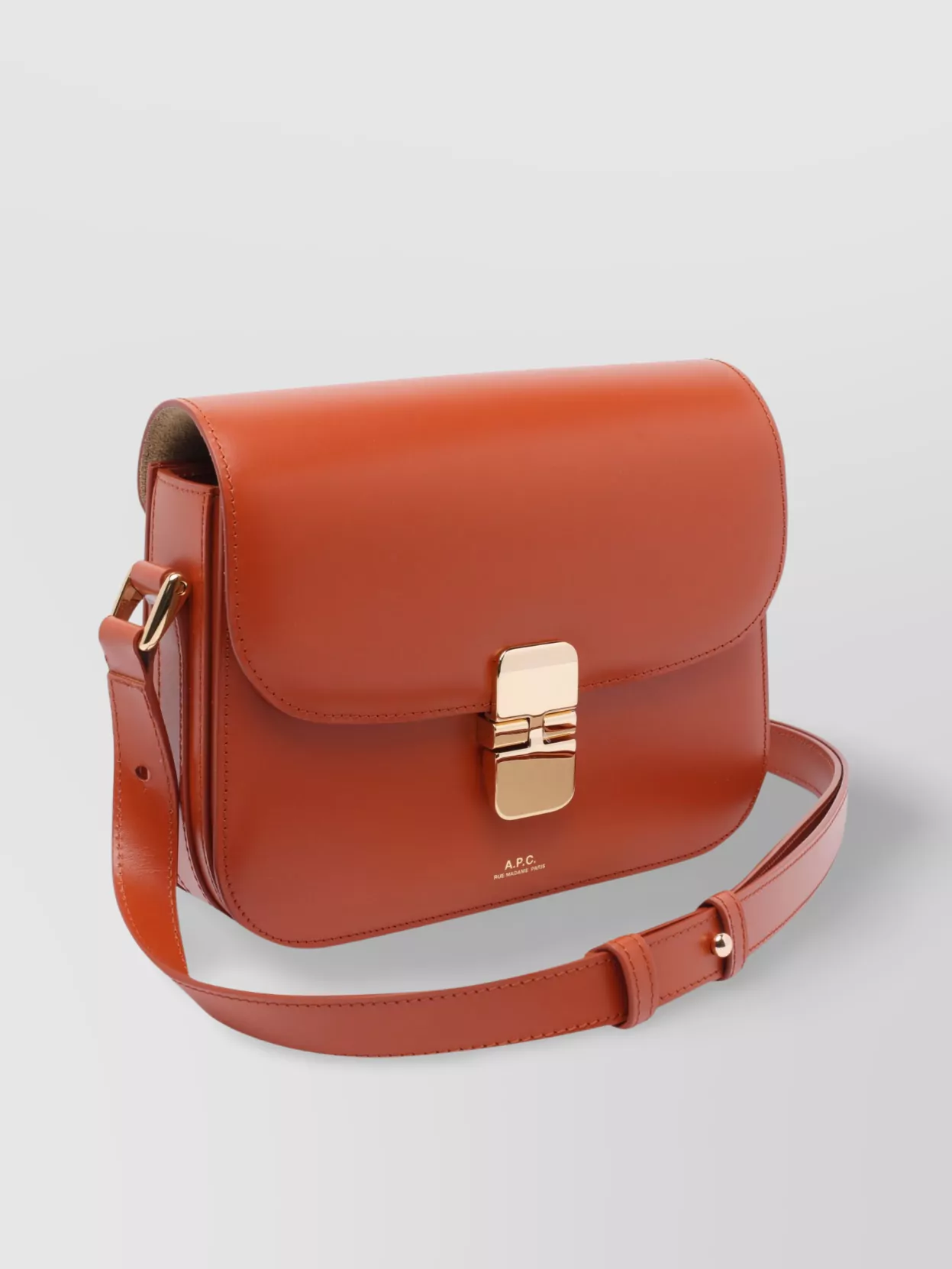 Apc Rectangular Shape Shoulder Bag With Adaptable Strap