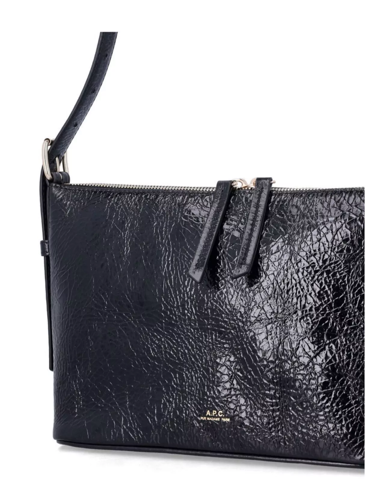 A.p.c. Vera Textured Shoulder Bag With Adjustable Strap