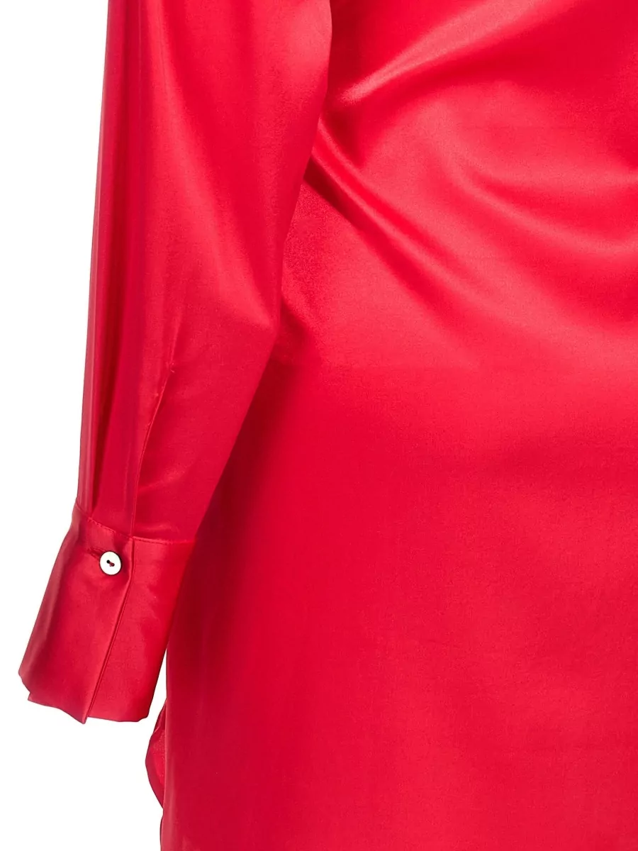 Le Twins Silk Knotted Mini Dress