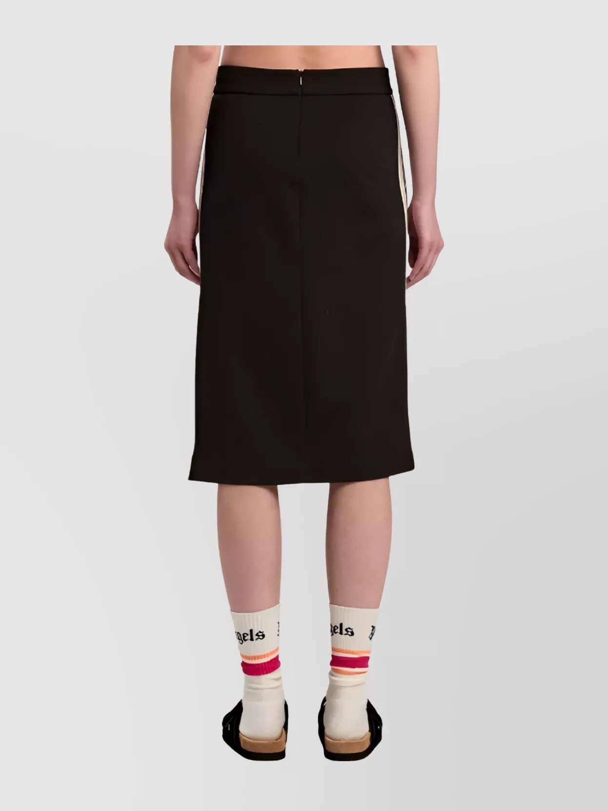 Palm Angels Monogram Printed Midi Skirt