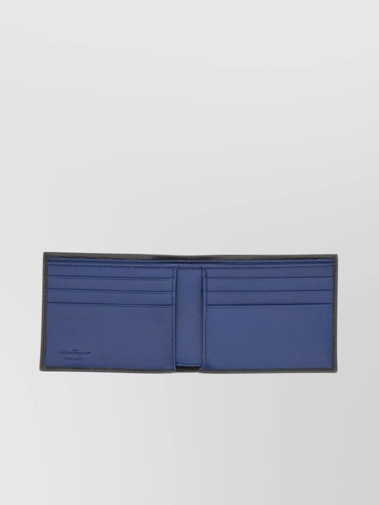 Ferragamo "Gancini" Bi-Fold Textured Wallet